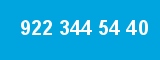 922 344 54 40 922 344 54 40